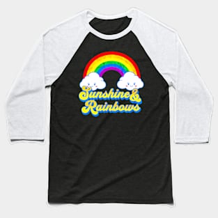 Sunshine & Rainbows Baseball T-Shirt